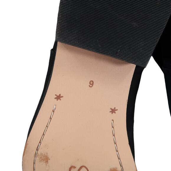 Splendid Shoes Womens 6 Bootie Niva Black Suede Leather Pointed Toe Ankle Boots - Picture 13 of 16